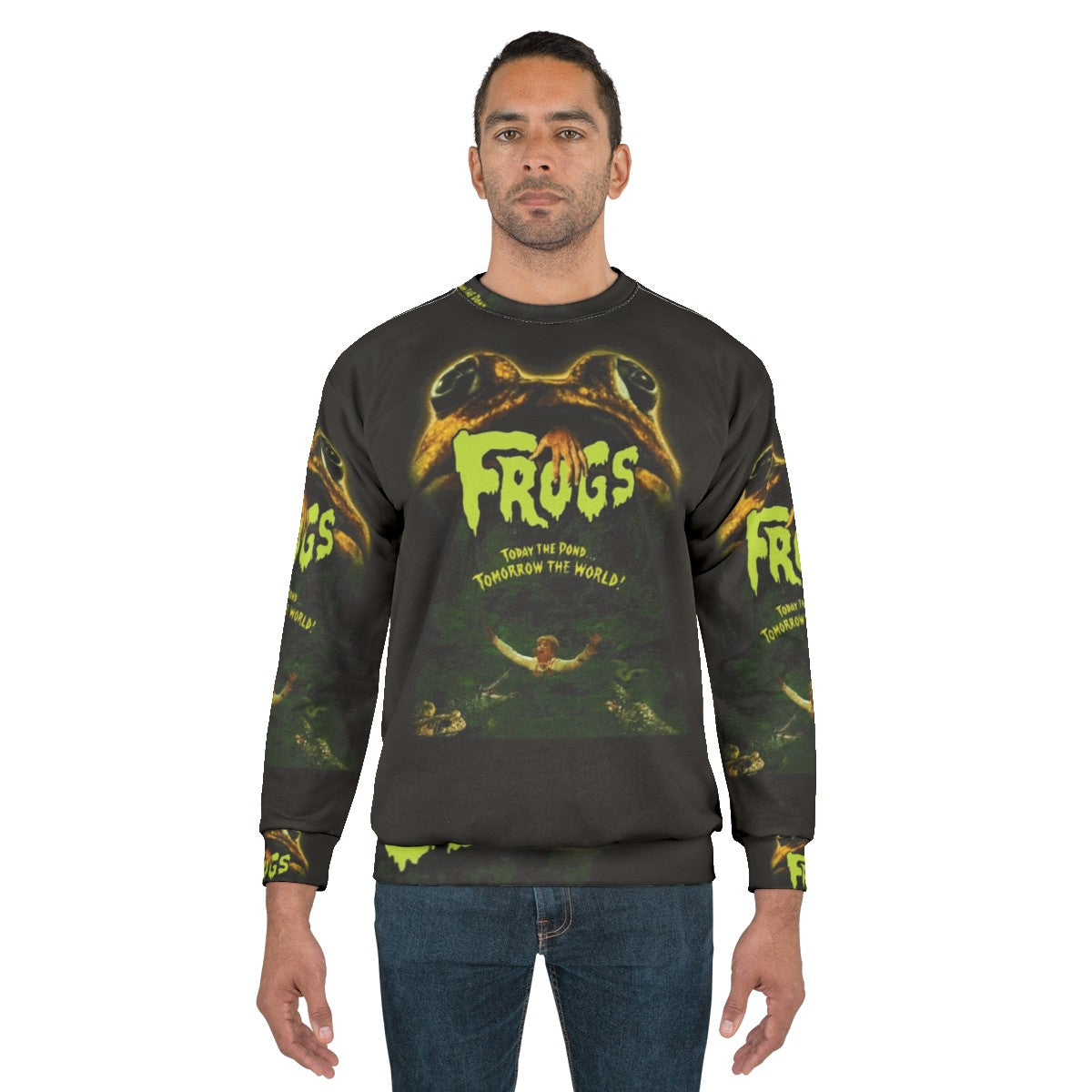 Vintage frog creature feature 70s sweatshirt - men