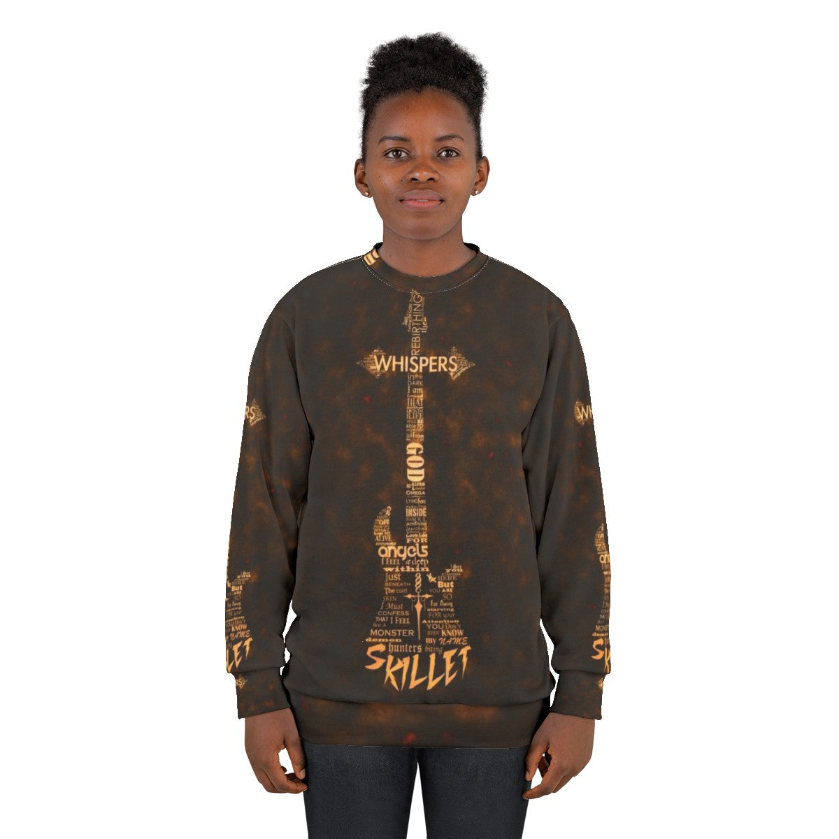 Skillet Christian Rock Band Sweatshirt with Alternative Metal Guitar Merchandise - women