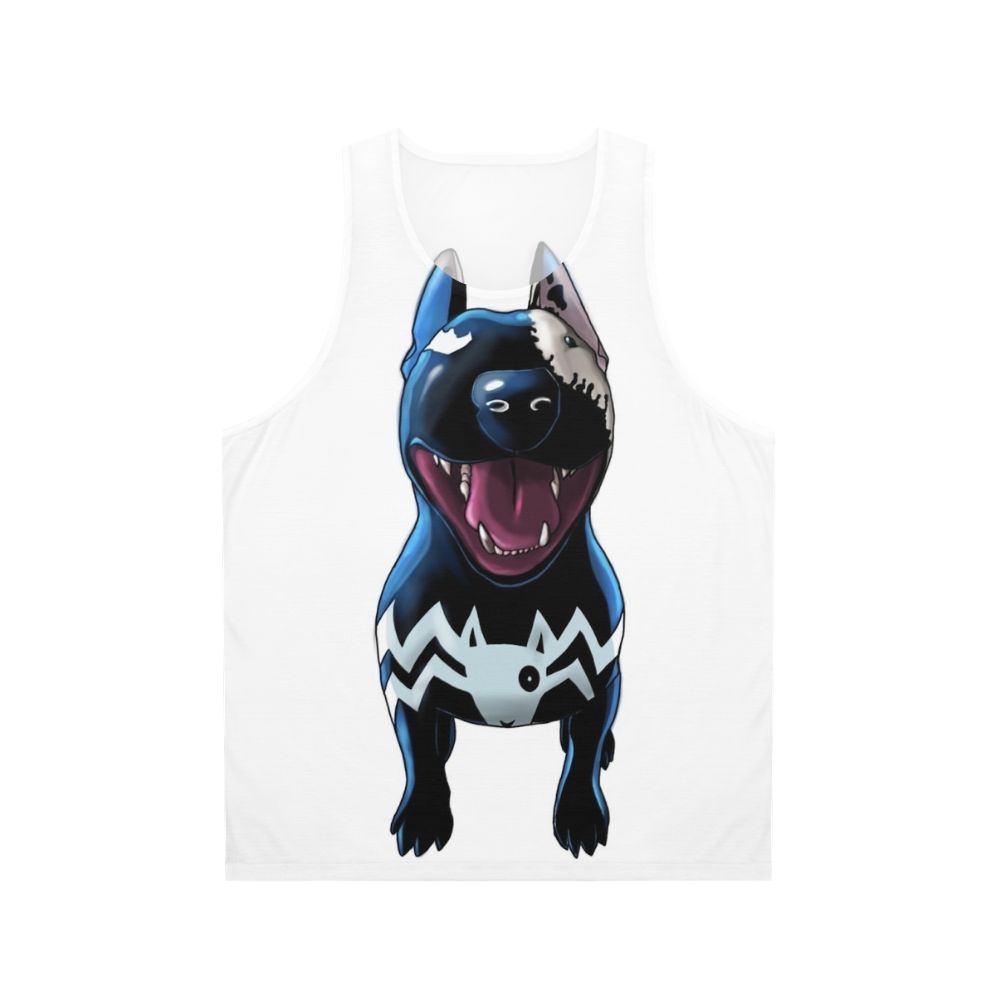 Superhero vs Supervillain Unisex Bull Terrier Tank Top