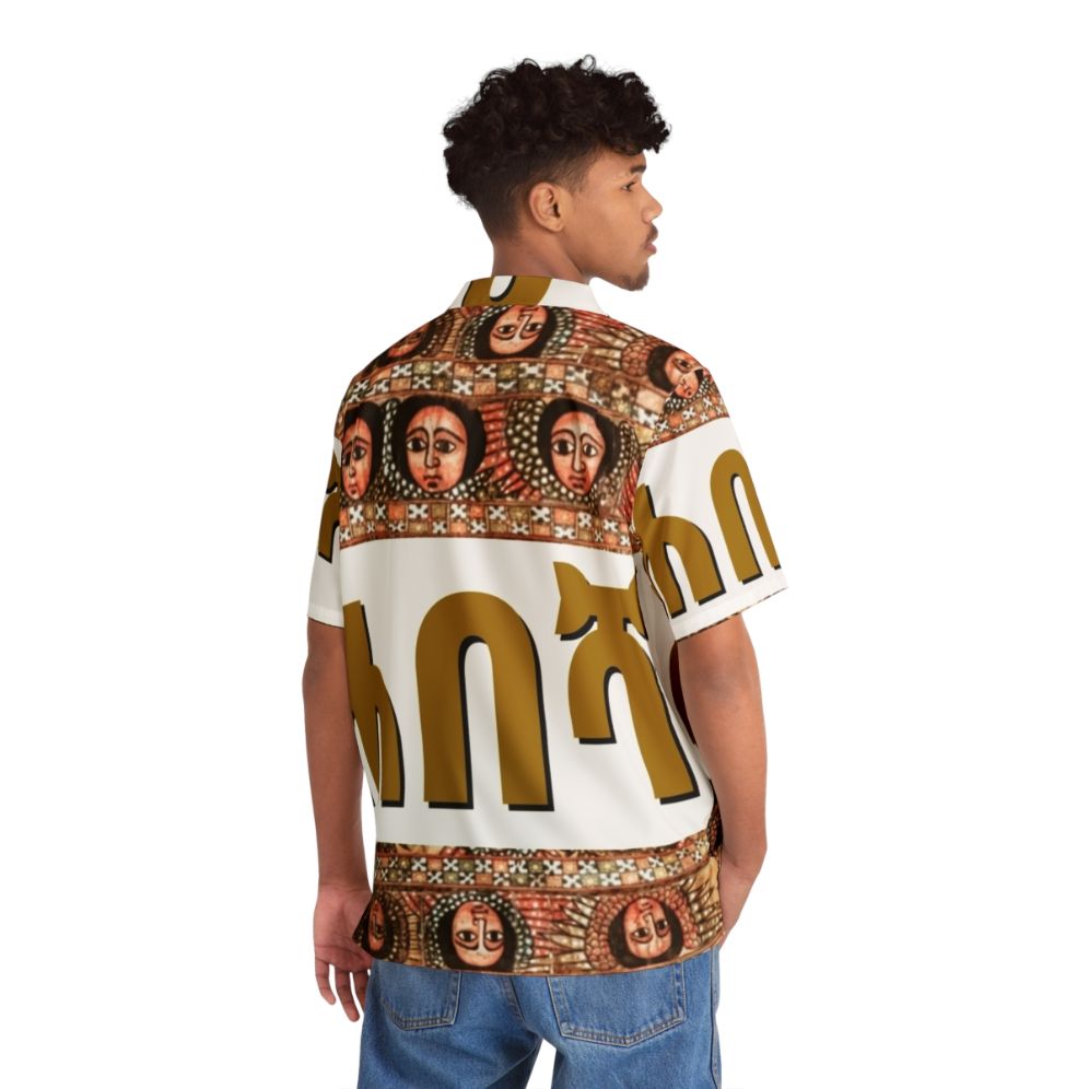 Habesha Hawaiian Shirt 2 featuring traditional Ethiopian cultural design - People Back