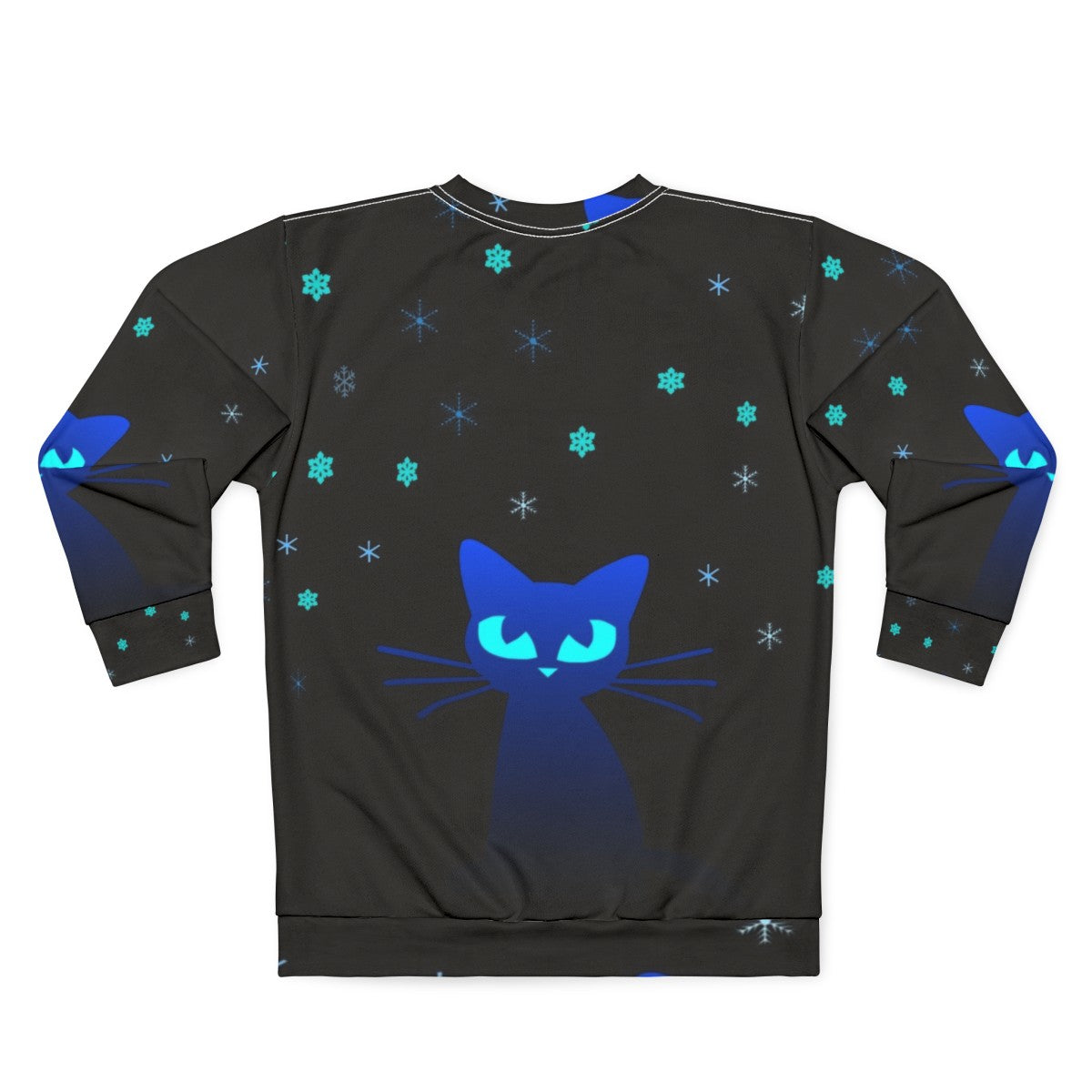 Glow in the dark cat sweatshirt - Back