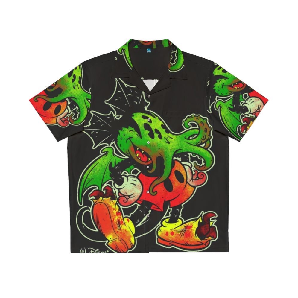 Mickhulhu Mouse Color Hawaiian Shirt featuring Cthulhu and Tentacle Design