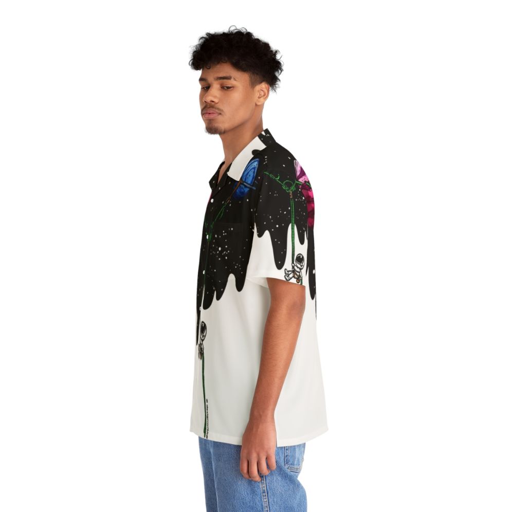 Galaxy rock climbing Hawaiian shirt - People Left