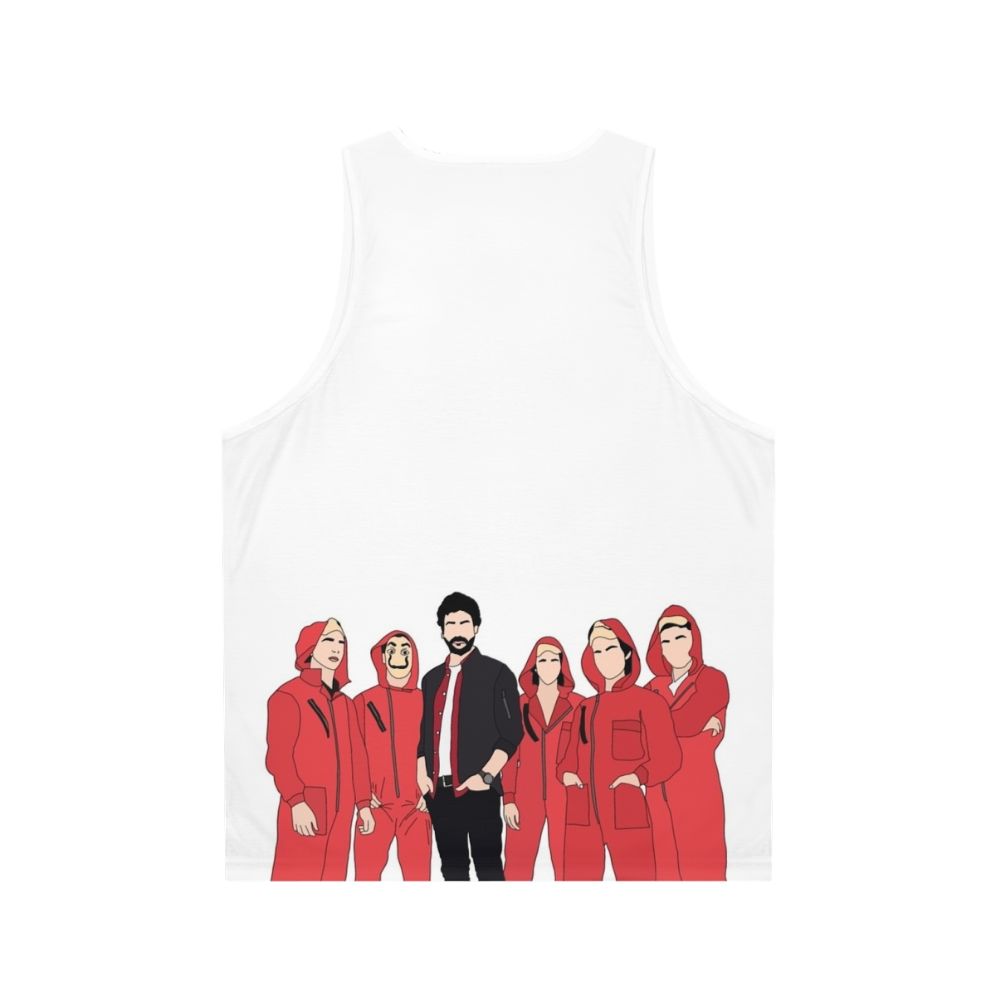 Money Heist Professor and Cast Unisex Tank Top - Back