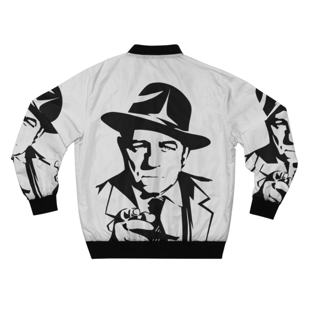 Classic Jean Gabin Maigret Detective Bomber Jacket - Back