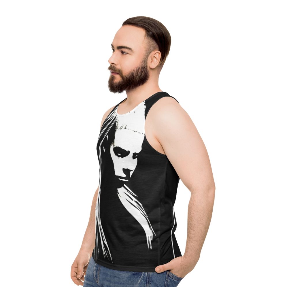 Die Antwoord Yolandi Visser Black and White Art Tank Top - men side