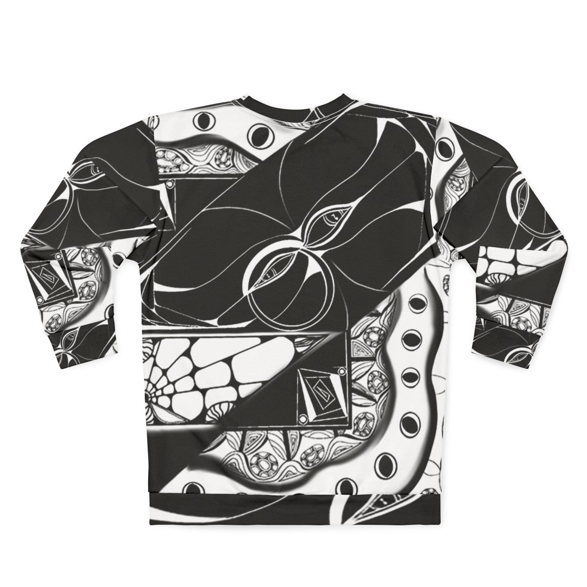 Hidden music sweatshirt with artistic notes pattern - Back