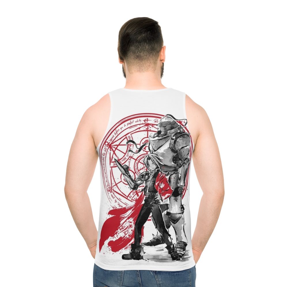 Fullmetal Alchemist anime tank top - men back