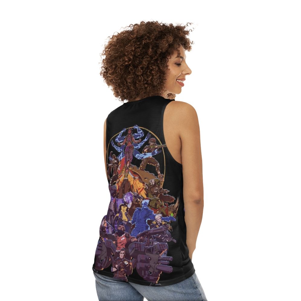 Borderlands Vault Unisex Tank Top - women back