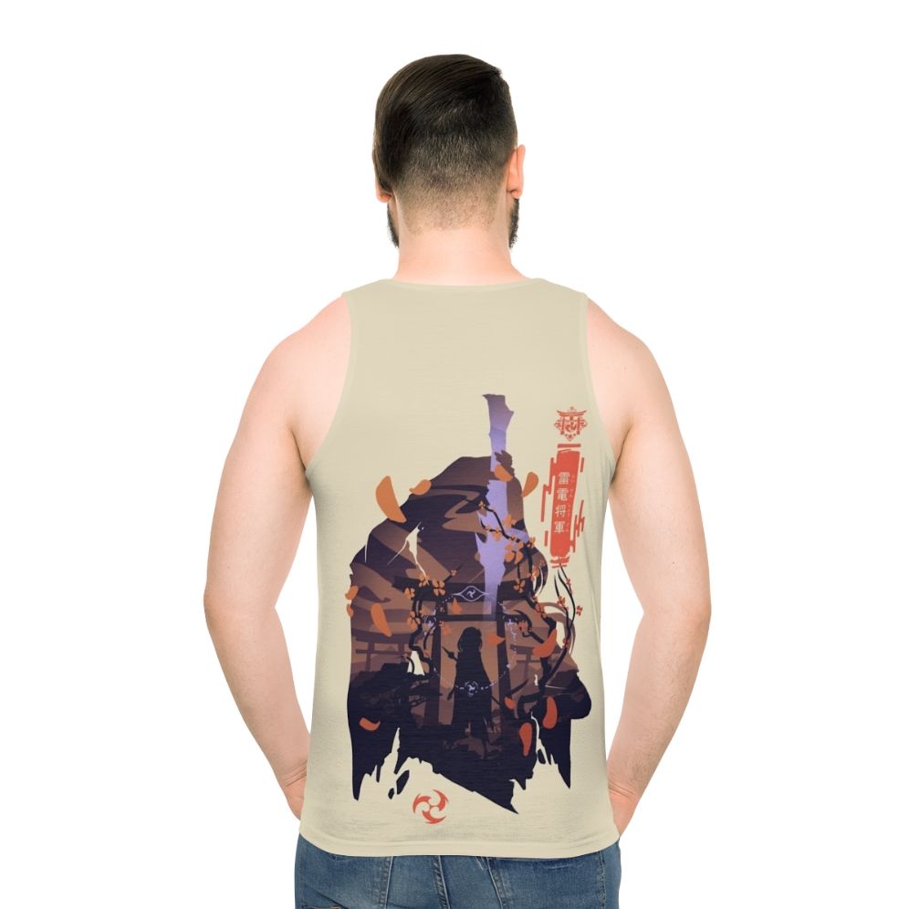 Genshin Impact Raiden Shogun Unisex Tank Top - men back