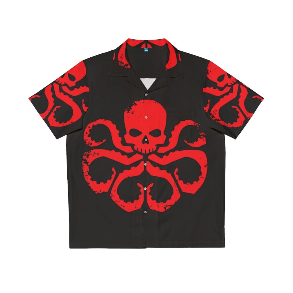 Hydra Badge Red Hawaiian Shirt