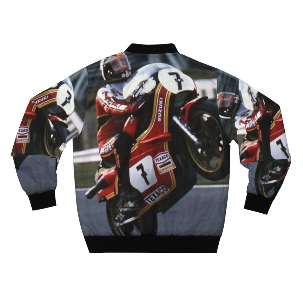 Barry Sheene Motorcycle Bomber Jacket - Back