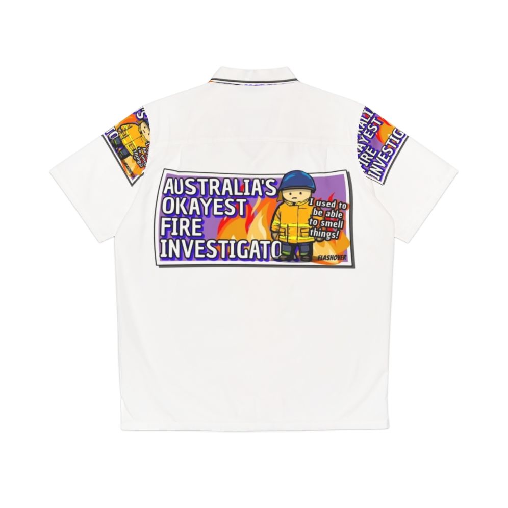 Australian Fire Investigator Rural Hawaiian Shirt - Back