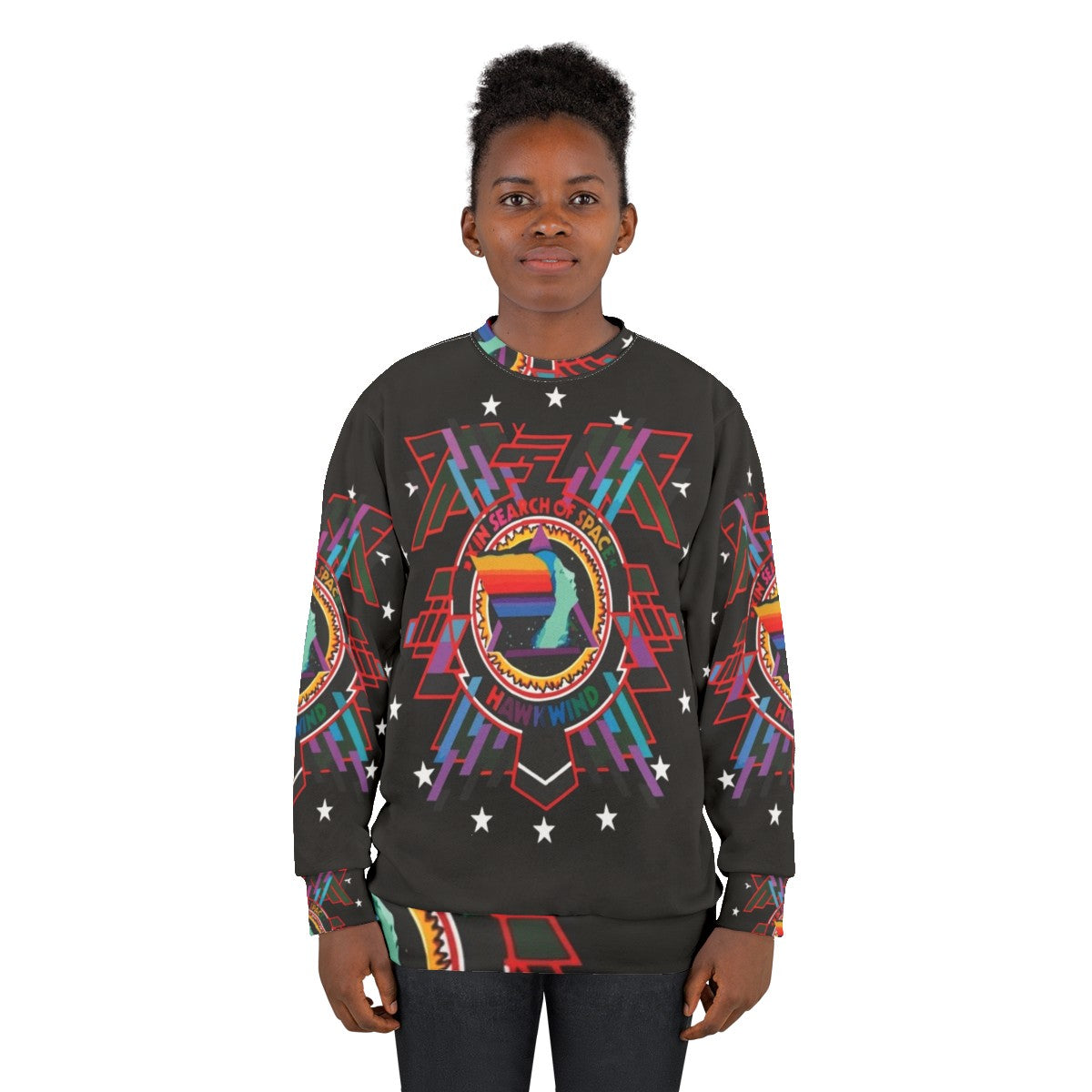 Hawkwind "In Search of Space" Psychedelic Rock Sweatshirt - women