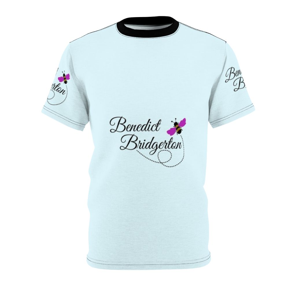 Bridgerton-inspired t-shirt featuring the name "Benedict" and a bee design