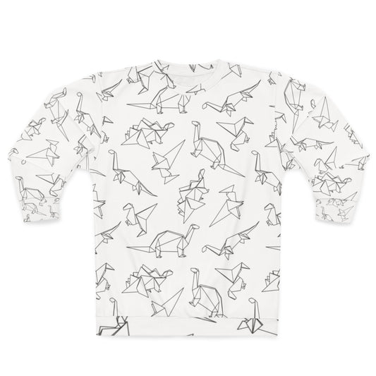 Geometric dinosaur origami sweatshirt