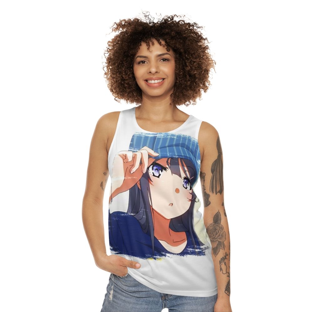 Mai Sakurajima Anime Unisex Tank Top - women