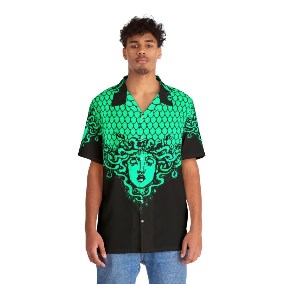 Athena's Aegis Armor Medusa Gorgon Hawaiian Shirt - People Front