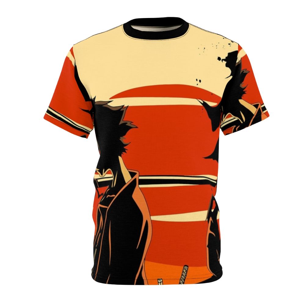 A stylish t-shirt featuring a samurai design, inspired by the popular anime series.