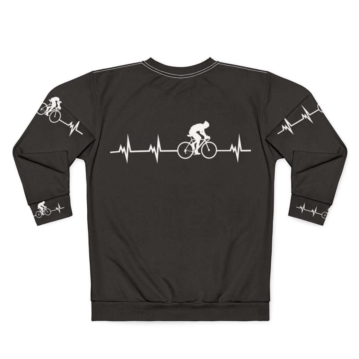 Cycling Heartbeat Graphic Sweatshirt - Back