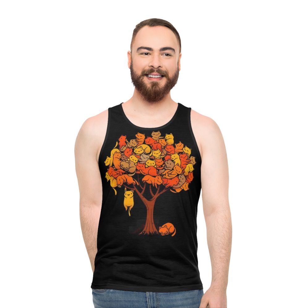 Unisex Cat Tree Tank Top - men