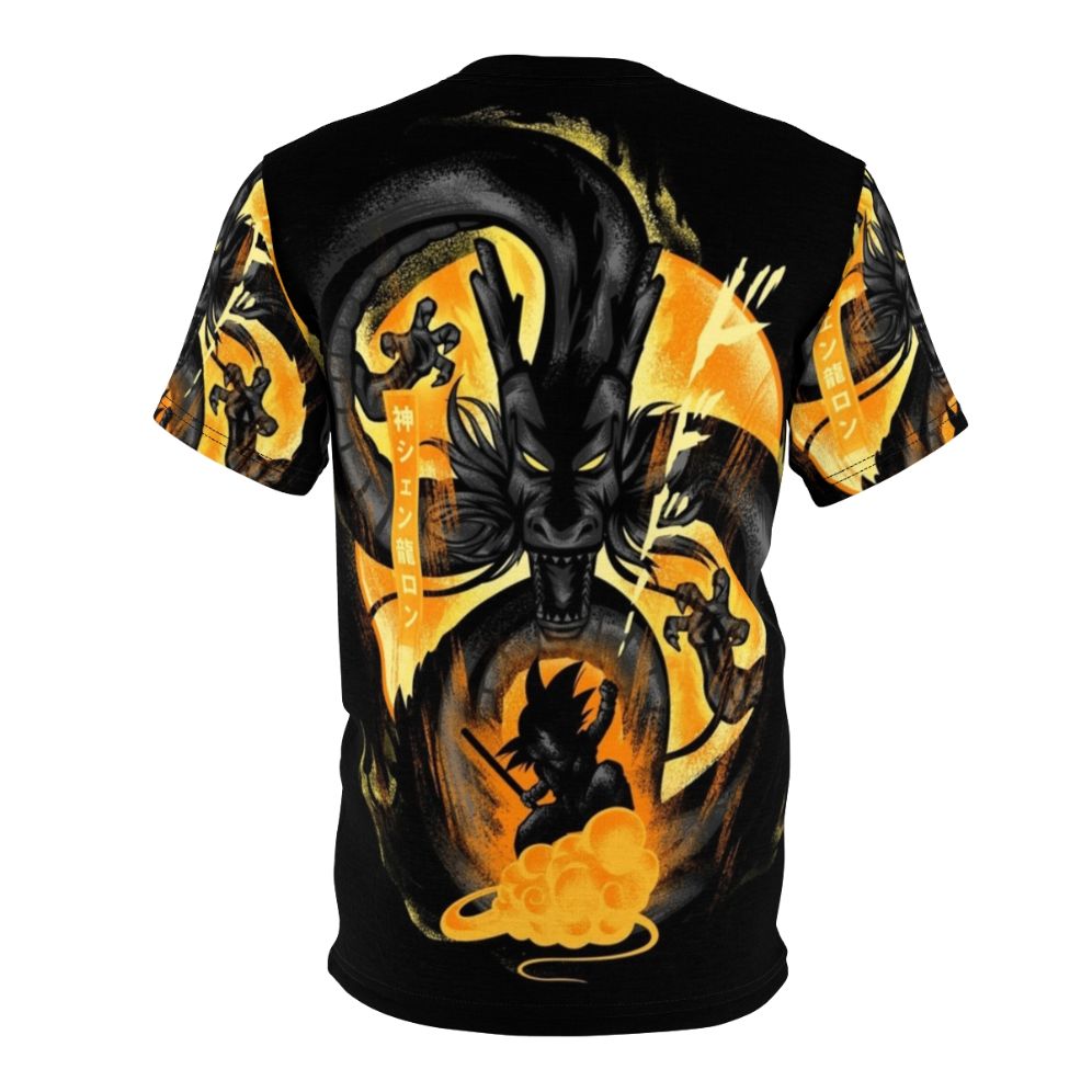 Dragon Ball inspired all-over-print t-shirt featuring Shenron the dragon - Back