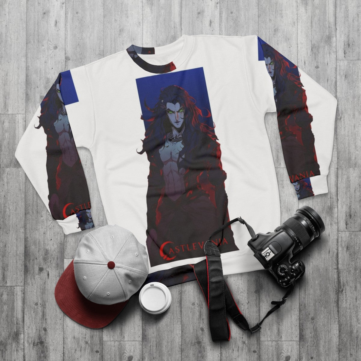 Castlevania Striga Fullbody Sweatshirt - flat lay