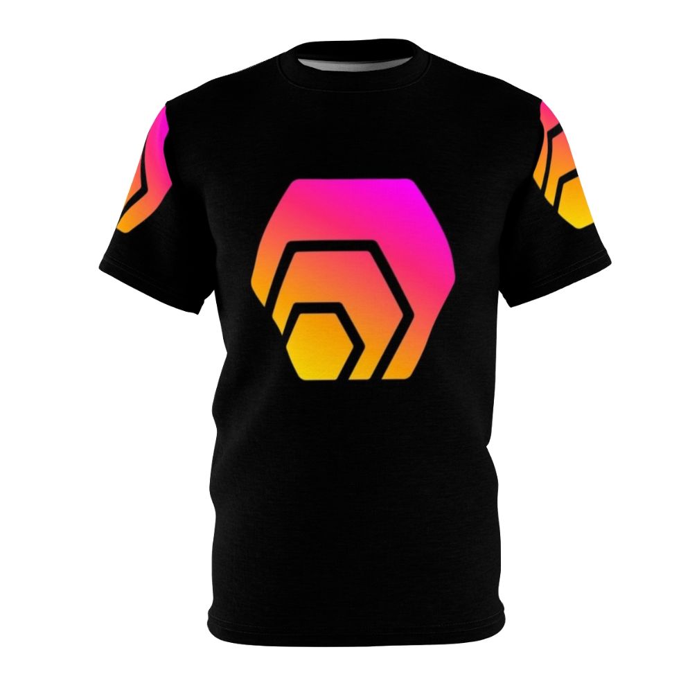 Hexagon Crypto Logo T-Shirt featuring a design inspired by the Hex cryptocurrency and blockchain