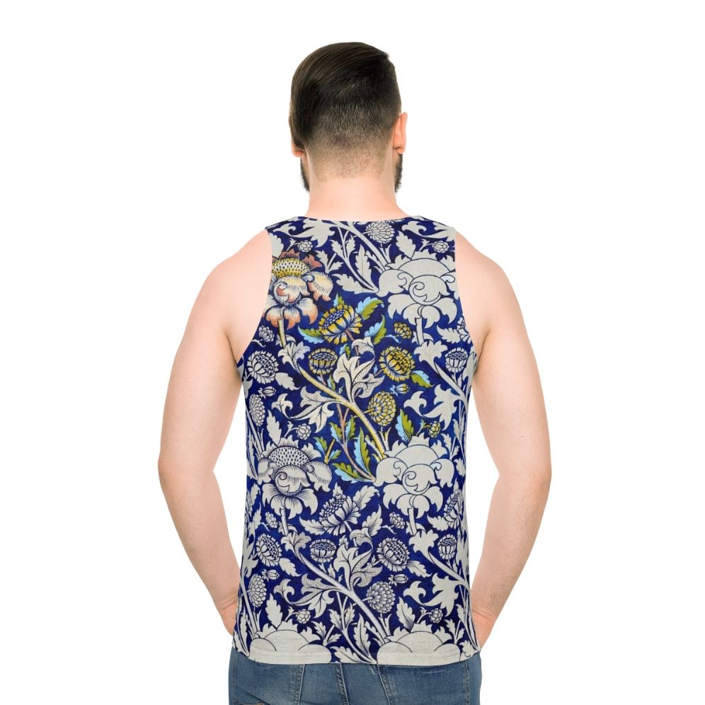 William Morris Art Nouveau Inspired Unisex Tank Top - men back