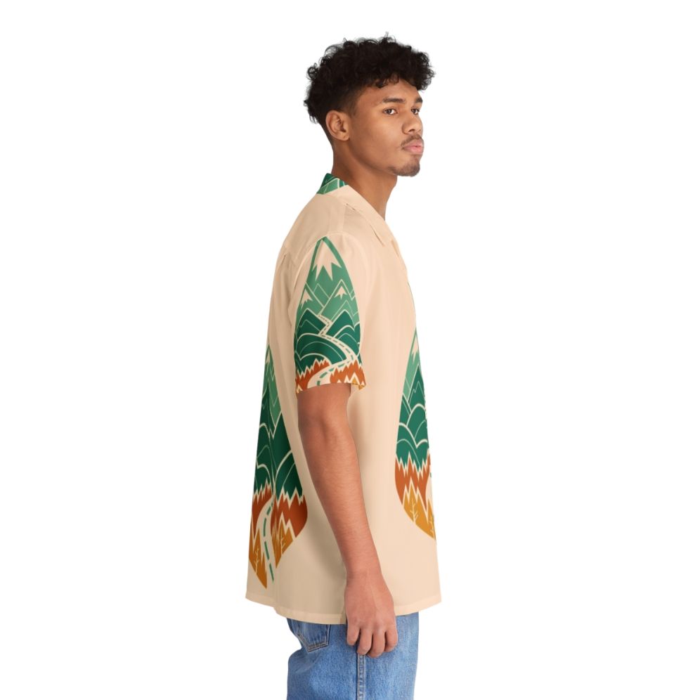 The Road Goes Ever On Summer Hawaiian Shirt featuring a nature-inspired design - People Pight