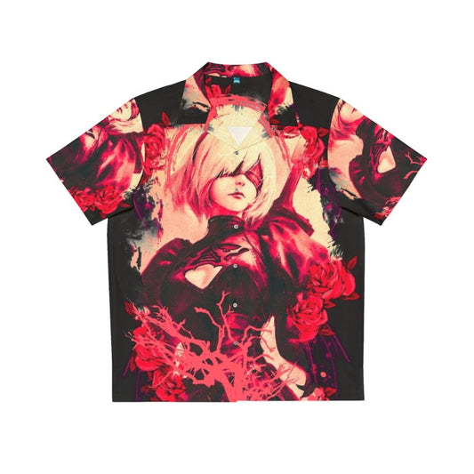 2B Nier Automata Roses Hawaiian Shirt