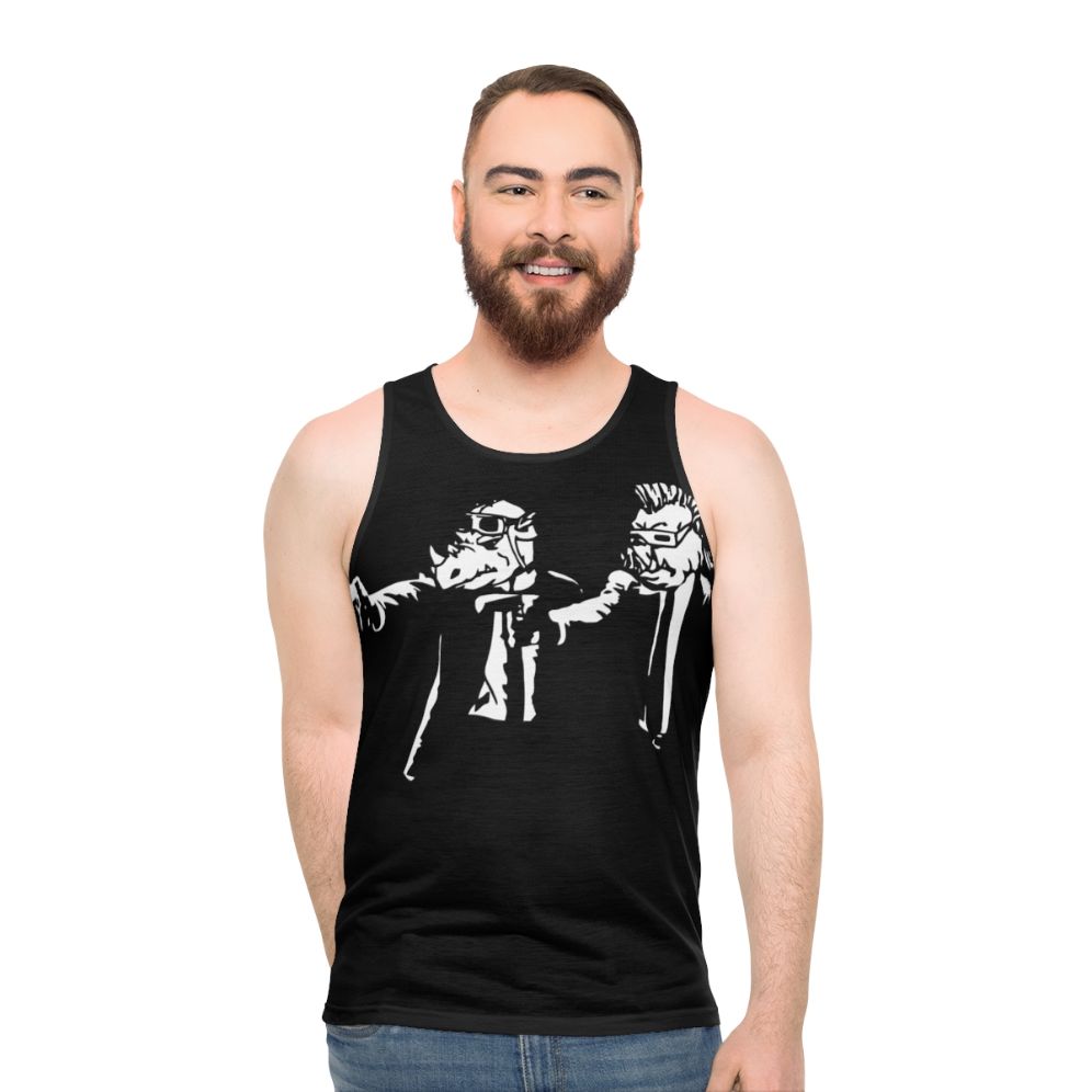 Bebop & Rocksteady Thug Life Pulp Fiction Mashup Unisex Tank Top - men