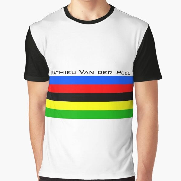 Mathieu Van der Poel World Champion Graphic Cycling T-Shirt