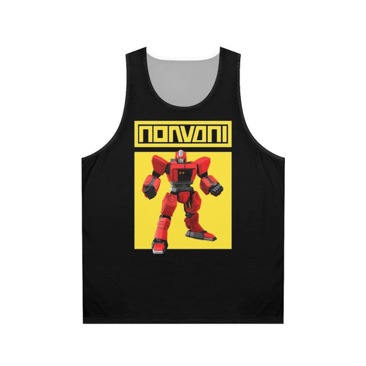 Anime robot hero unisex tank top