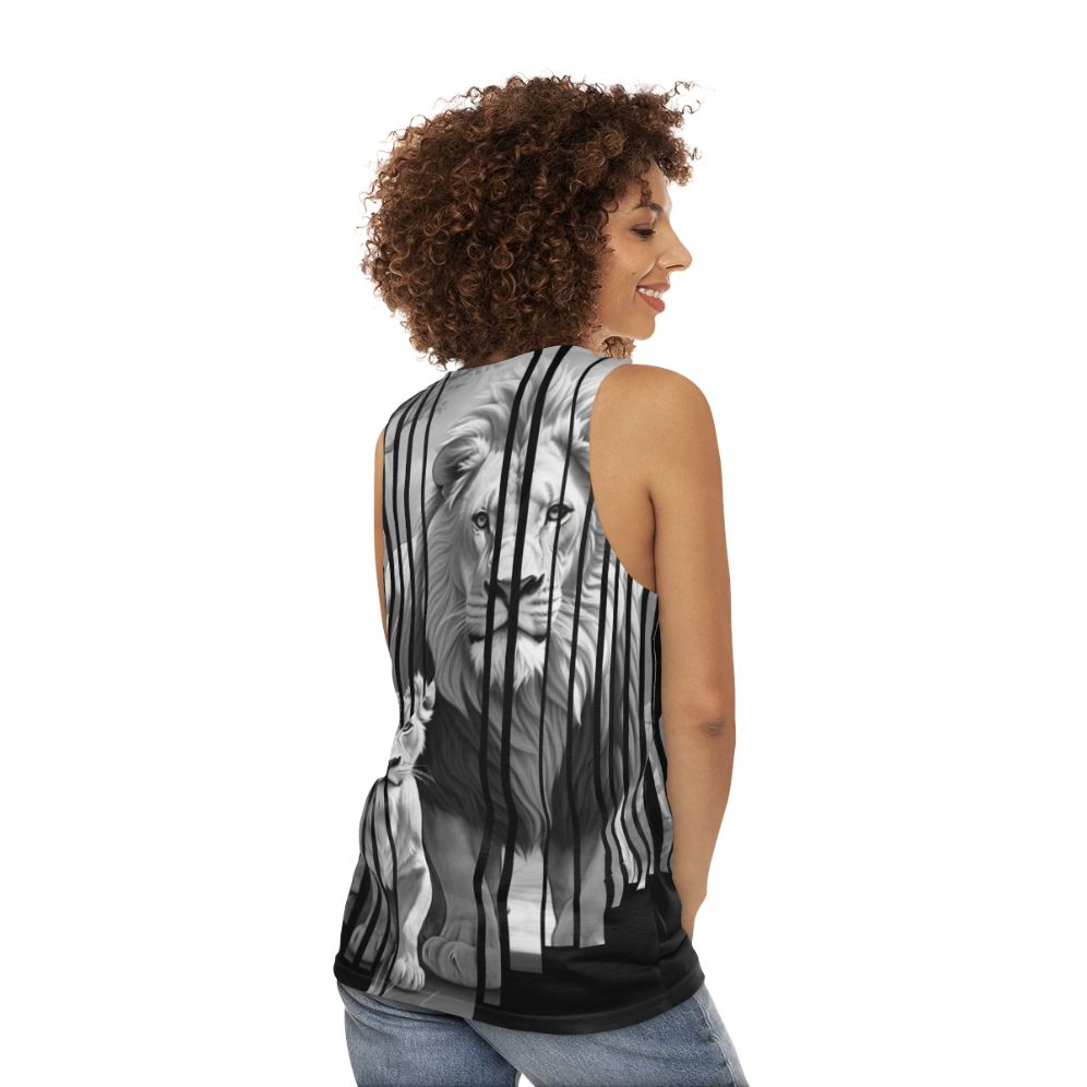 Jungle animals graphic tee for nature lovers - women back