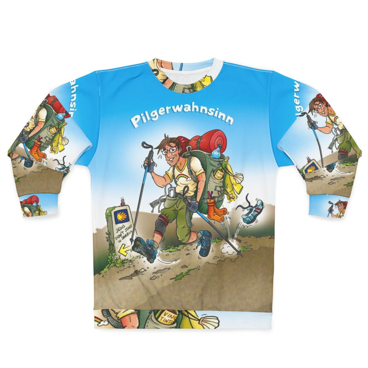 Pilgrims Madness Sweatshirt for Spiritual Journey and Hiking