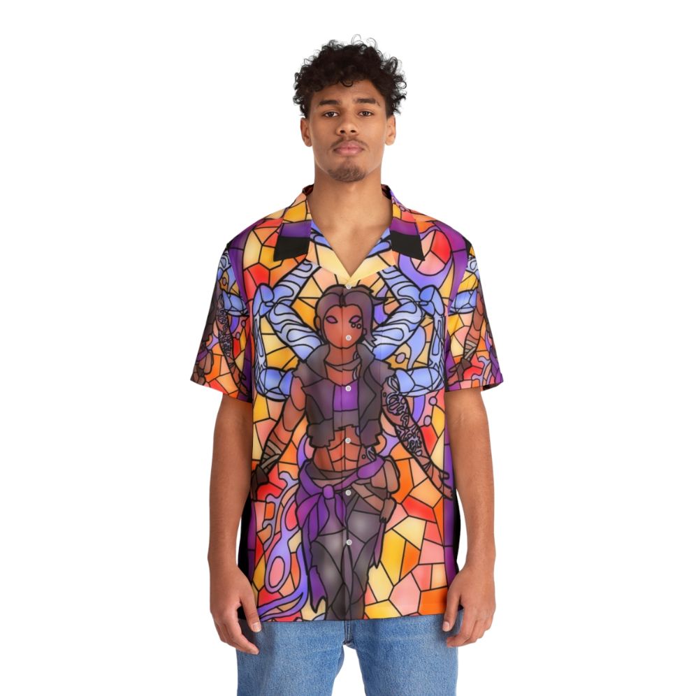 Amara Stained Glass Hawaiian Shirt - Lifestyle