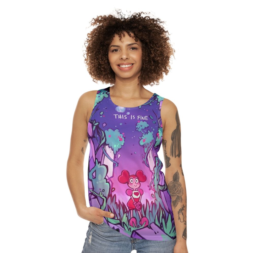 "This Is Fine" Unisex Steven Universe Tank Top - women