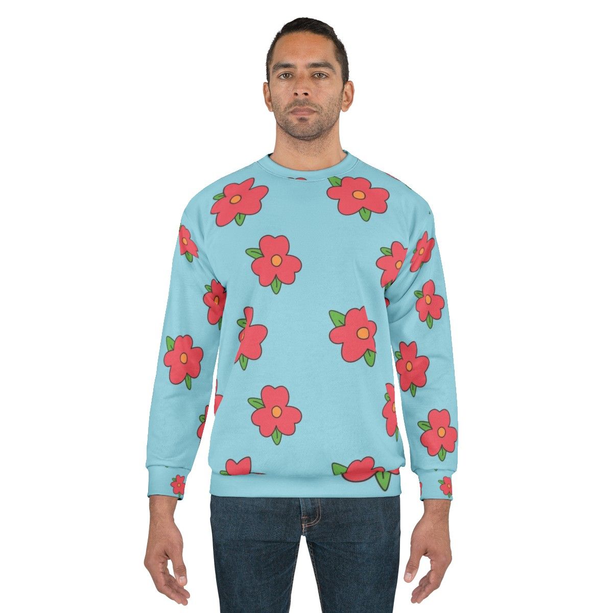 King-Size Homer Simpson Flowers Sweatshirt - men