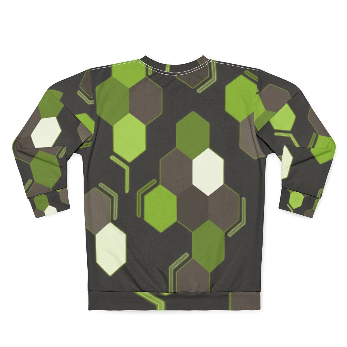 Hexagonal scales Zygarde pokemon sweatshirt design - Back