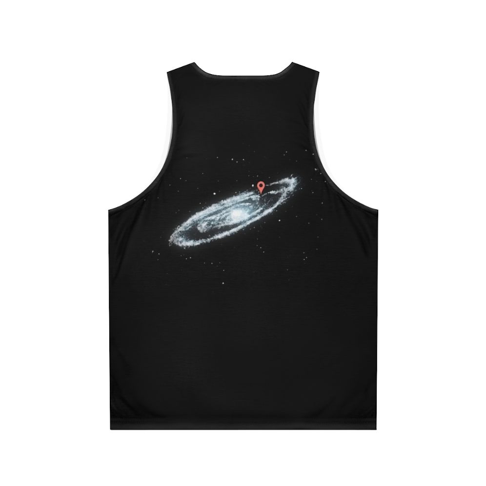 Unisex "You Are Here" Milky Way Galaxy Tank Top - Back