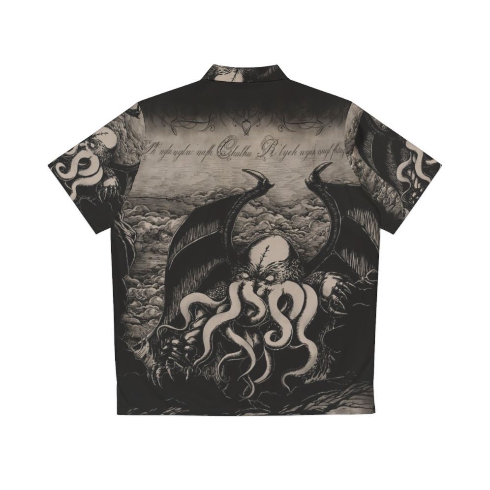 Rise of the Great Old One Lovecraft-Inspired Hawaiian Shirt - Back