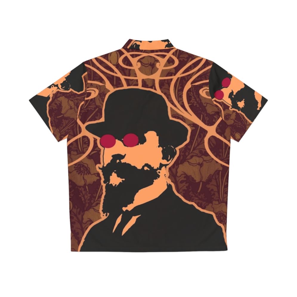 Erik Satie's Purple Dream Hawaiian Shirt - Back