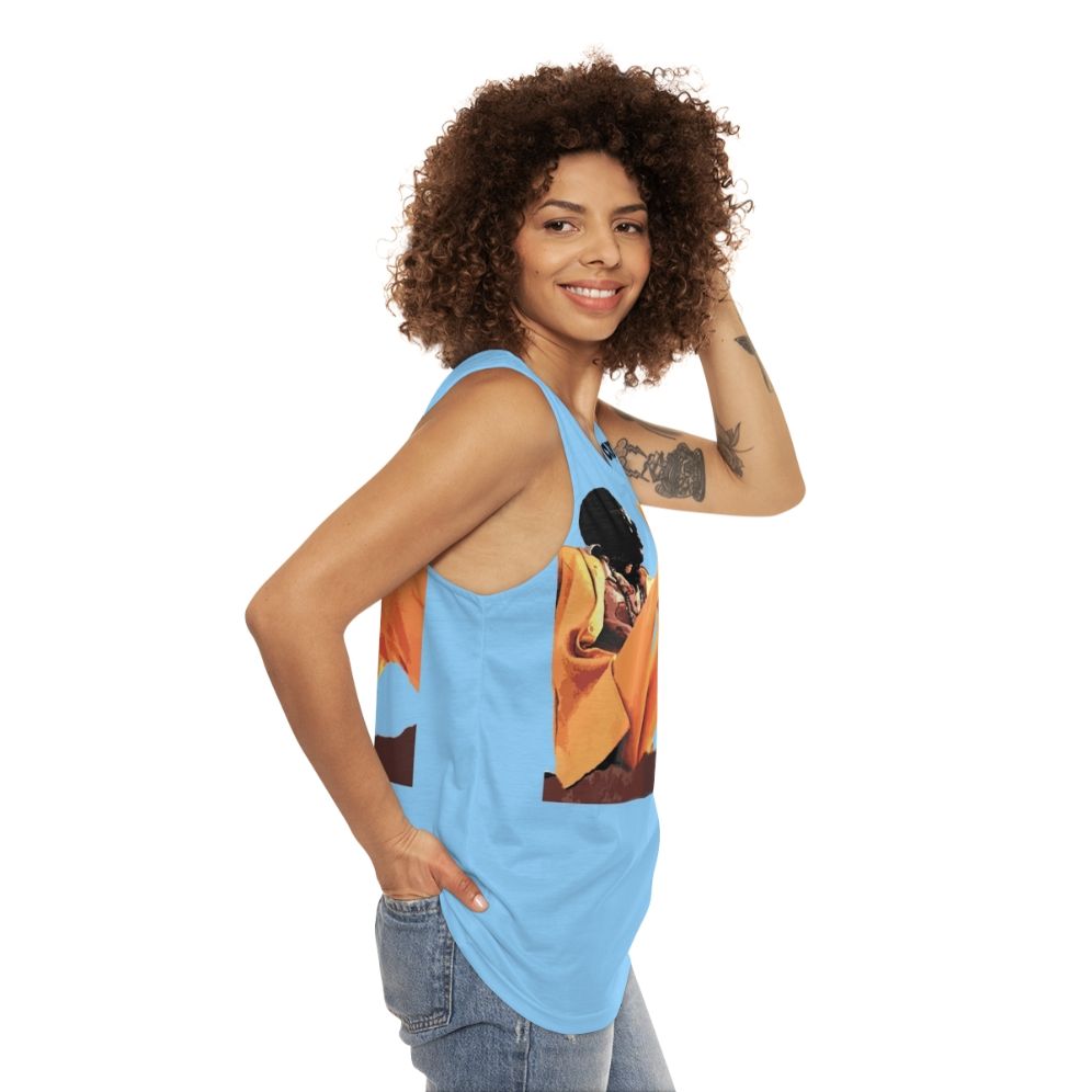 Vintage Funk Music Unisex Tank Top - women side