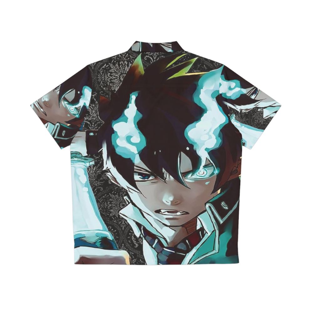 Blue Exorcist anime-inspired Hawaiian style shirt - Back