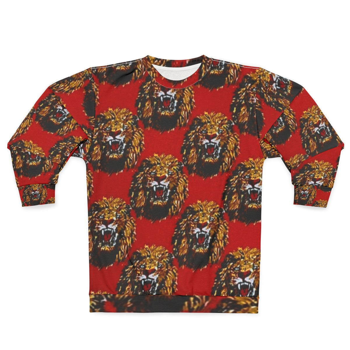 Igbo Culture Lion Head Graphic Sweatshirt