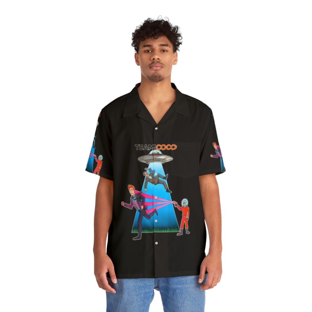 Team Coco Alien Abduction Hawaiian Shirt - People Front