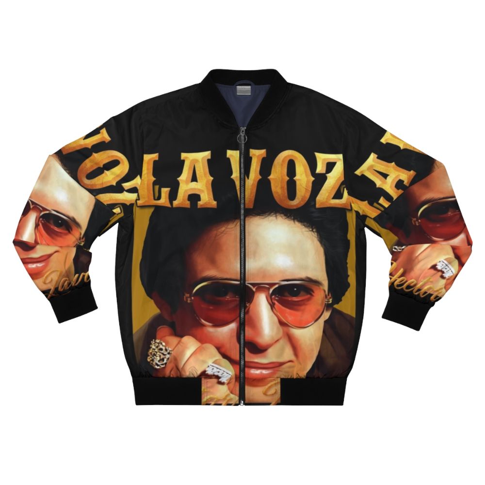 Hector Lavoe Puerto Rican Bomber Jacket with "La Voz" Text