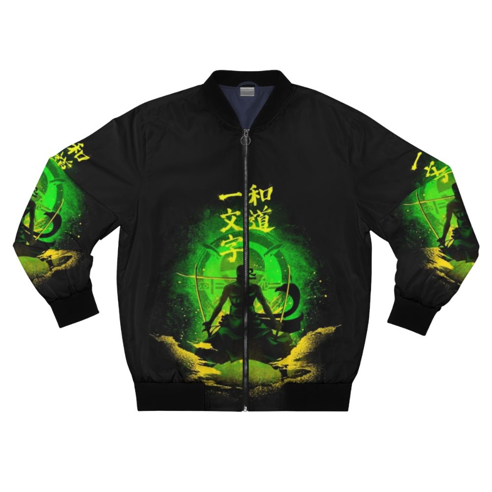 Anime Zoro Bomber Jacket with Roronoa Zoro Design