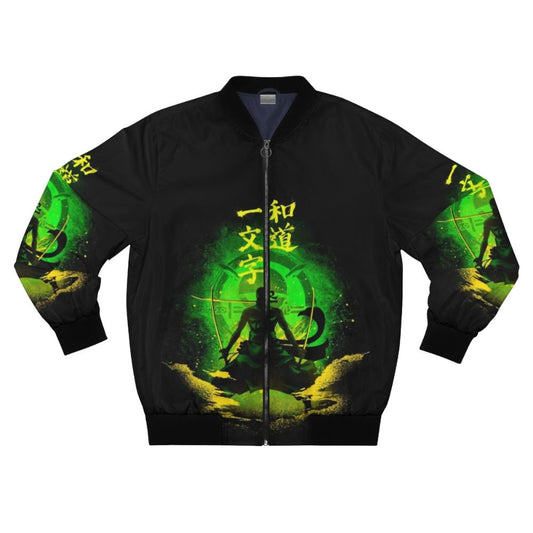 Anime Zoro Bomber Jacket with Roronoa Zoro Design